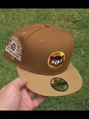 Chicago Cubs|New Era 59Fifty Fitted|Brown MLB 1990 All Star Game Patch|Size 8